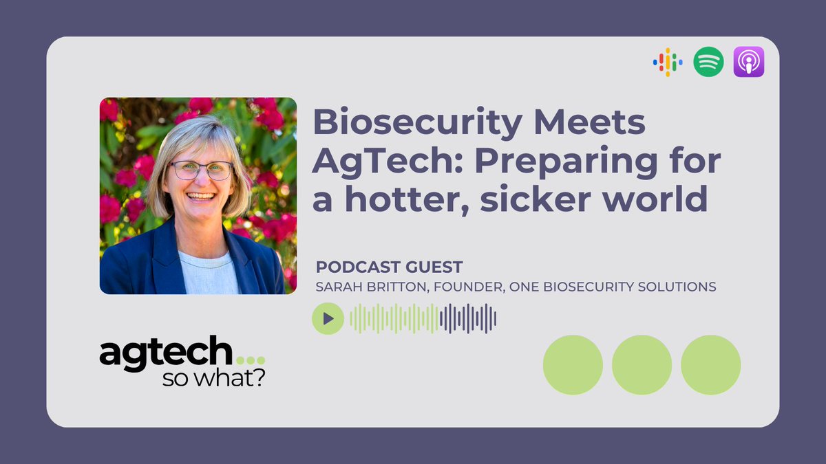 Biosecurity concerns are escalating, impacting $$, food & environment What role can science and technology play? In our latest episode, @SarahBritton, delves into the biosecurity challenges and opportunities in Australian rural industries👇 tenacious.ventures/insights/biose…