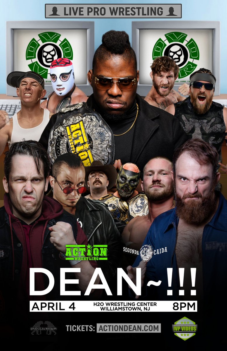 Tomorrow night. The most eclectic & insane show of the entire weekend 🎟 ACTIONDean.com or tune in to IWTV Thurs at 8pm for DEAN~!!! Brought to you by @D_V_D_V_R @DnAsEvolution @IVPvideos @segundacaida @philaschneider