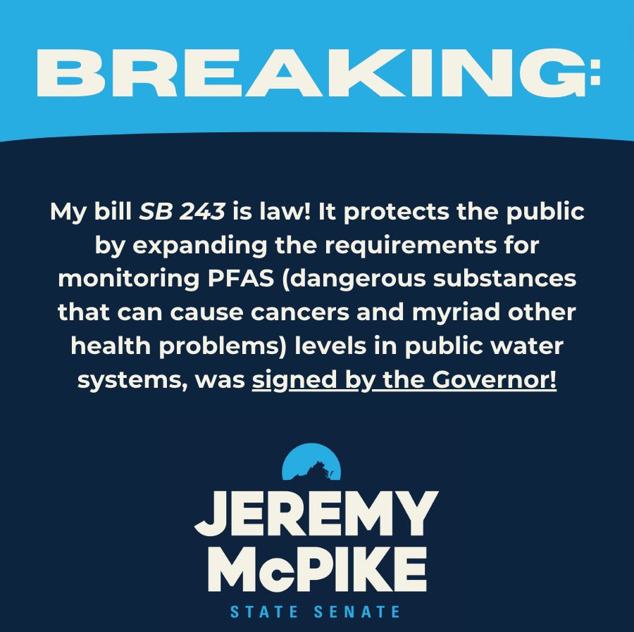 🚨 My SB 243 and @Sam_Rasoul’s HB 1085 are signed into law! 🚨