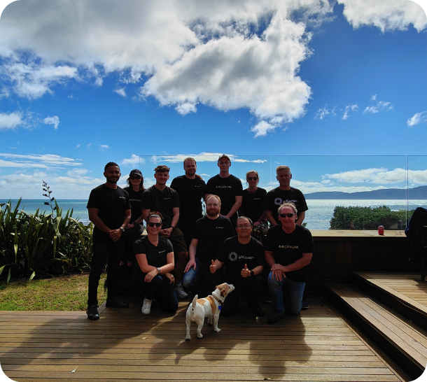 "Can't beat Welly on a good day!"

<a href="/Wellingtonnz/">WellingtonNZ</a> 

#teamphoto #cutedog #nzai #nztech