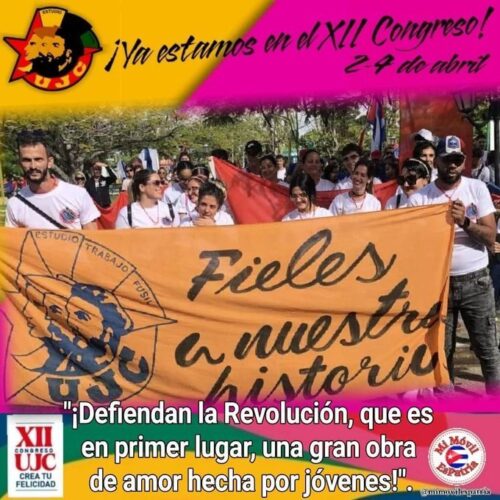 #CreaTuFelicidad pero desde el conocimiento de la Historia. #XIICongreso de la @UJCdeCuba sin perder de vista de dónde venimos, para tener claro hacia dónde vamos. @AylinAlvarezG