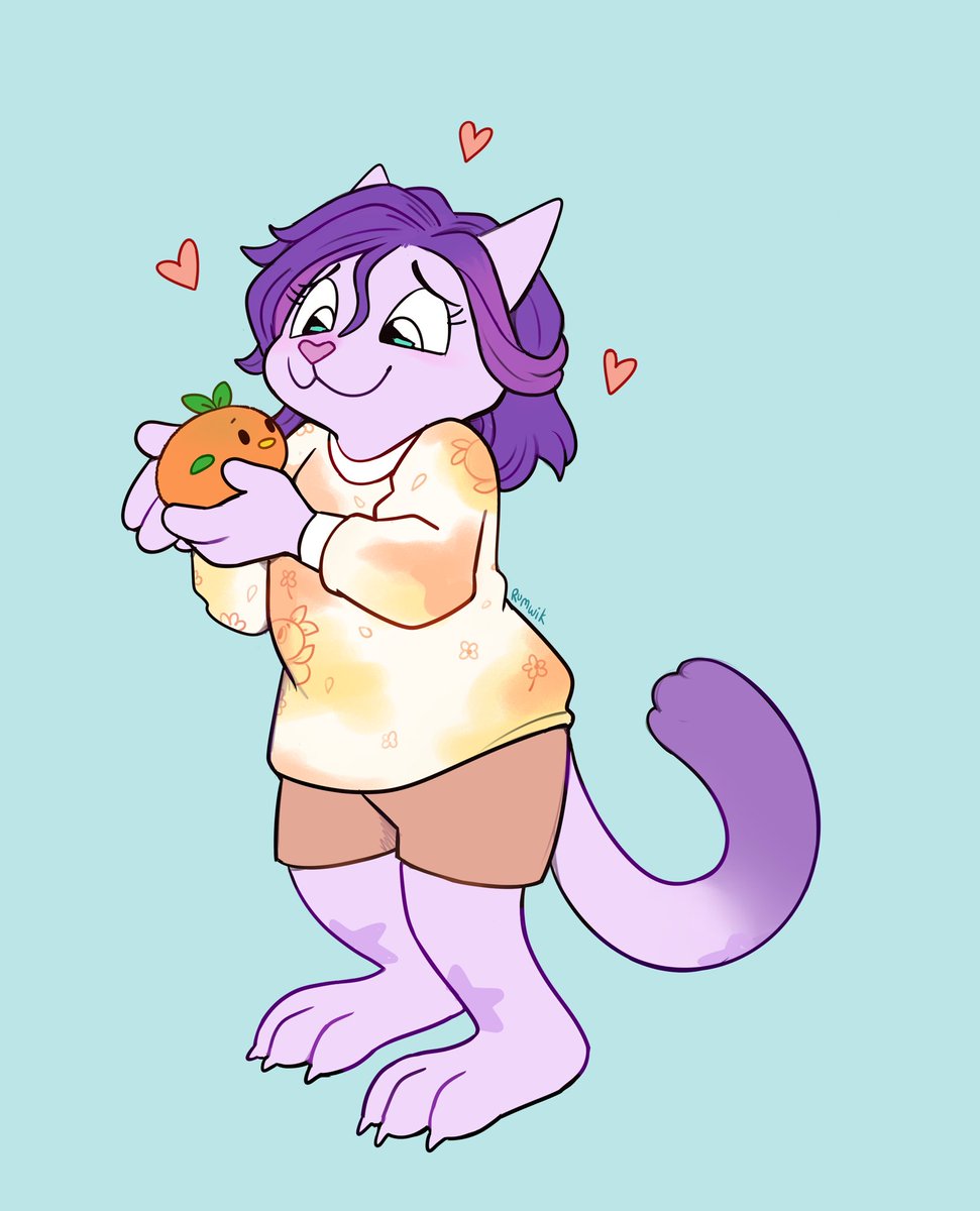 I finally got a piece from @Rumwik and I’m so happy with it! 😭💜 A tender moment with my son 🍊🐥💜