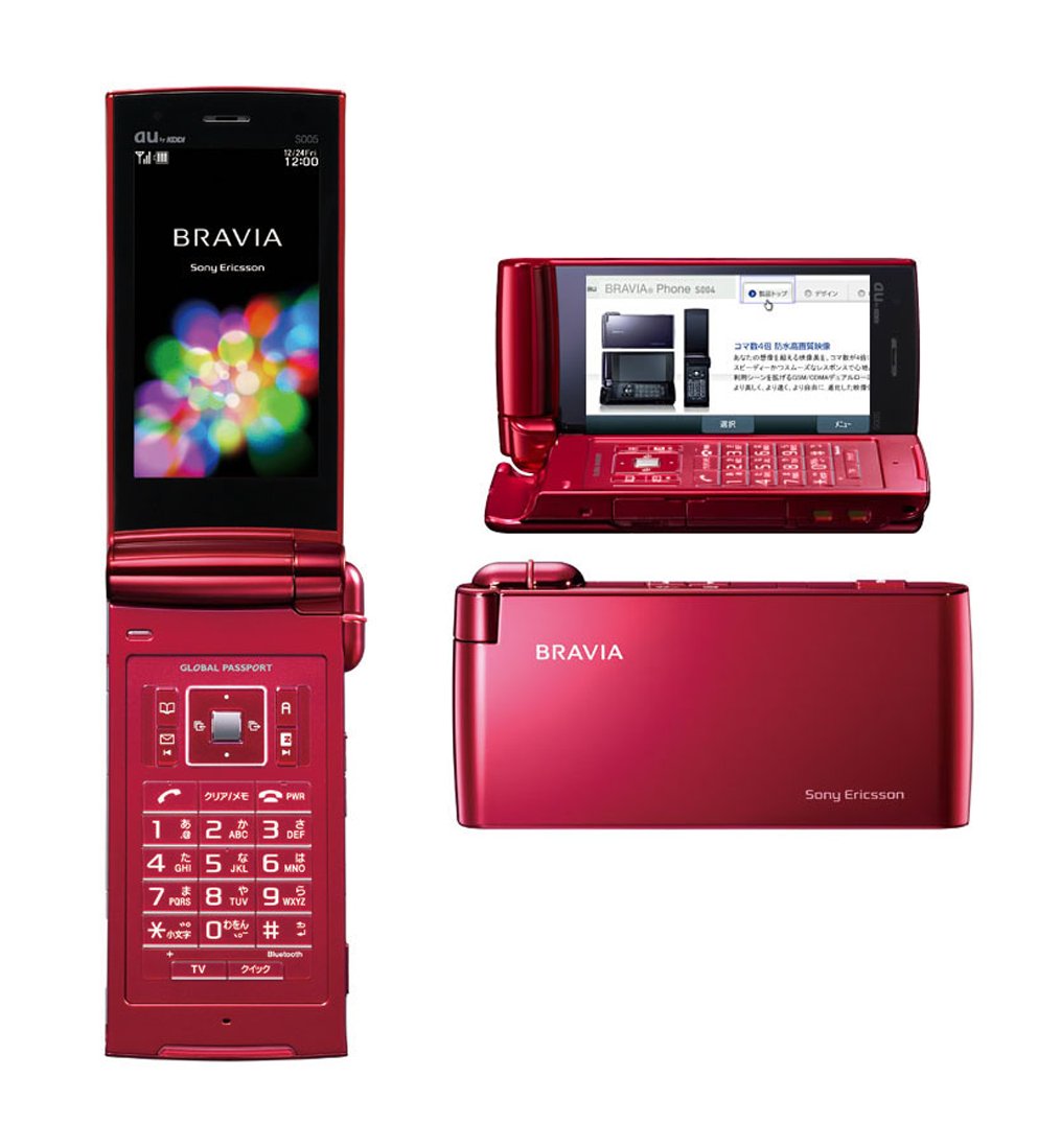 In 2010, Sony Ericsson introduced the BRAVIA S005, featuring a 3.2-inch BRAVIA LCD, 8-megapixel camera, 1 GHz Snapdragon CPU, and IPX7 waterproofing.