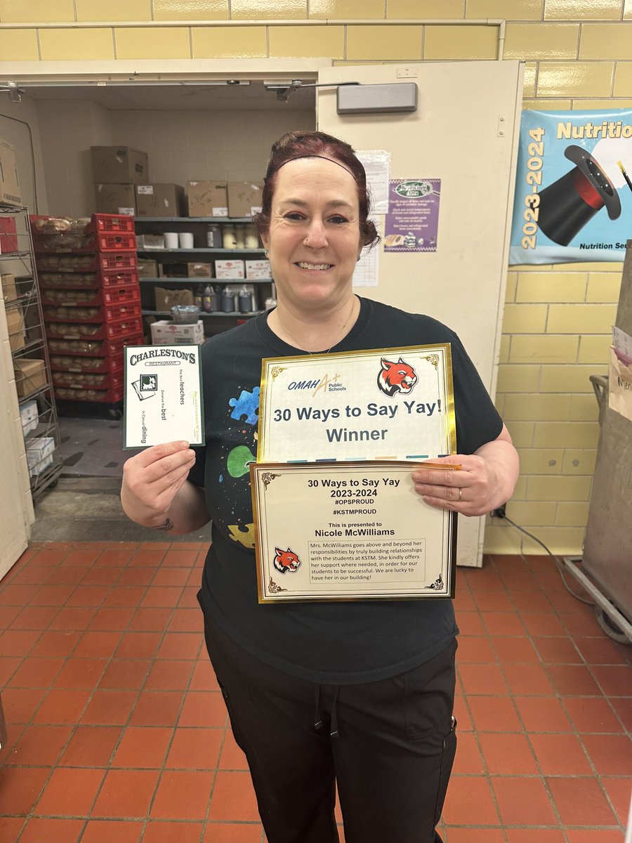 #KSTMProud of Ms. McWilliams !!! She was recognized as the #30WaysToSayYay staff member of the week.   #OPSProud  We are so happy that you a part the KSTM family as you definitely make it a great place to be!!!