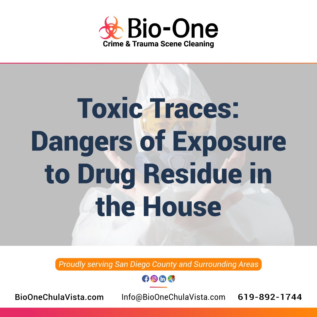 BioOneCV's tweet photo. Learn how to protect your home from potential health risks associated with drug residue.

📰: https://t.co/hCHI9u8EYQ

📞 Bio-One of Chula Vista is available 24/7/365! Free estimates at 619-892-1744.

#bioone #chulavista #sandiego #blog #news #biohazardcleanup #housetips https://t.co/UmsvyuAvee