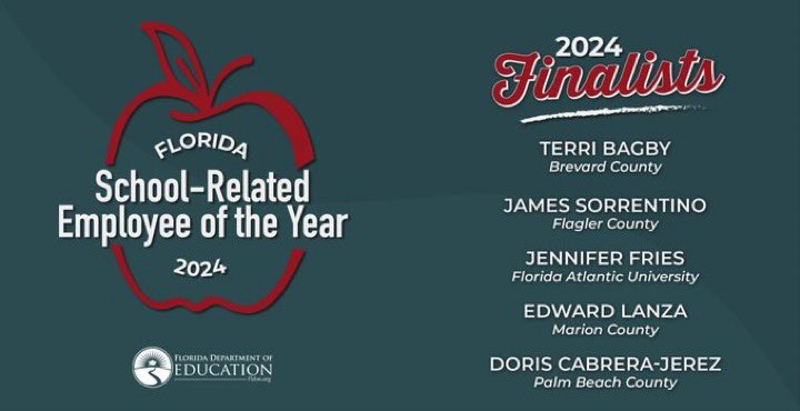 We are sooooo proud of you, Mr. Jimmy!  Congratulations on being a State Finalist for Employee of the Year!!