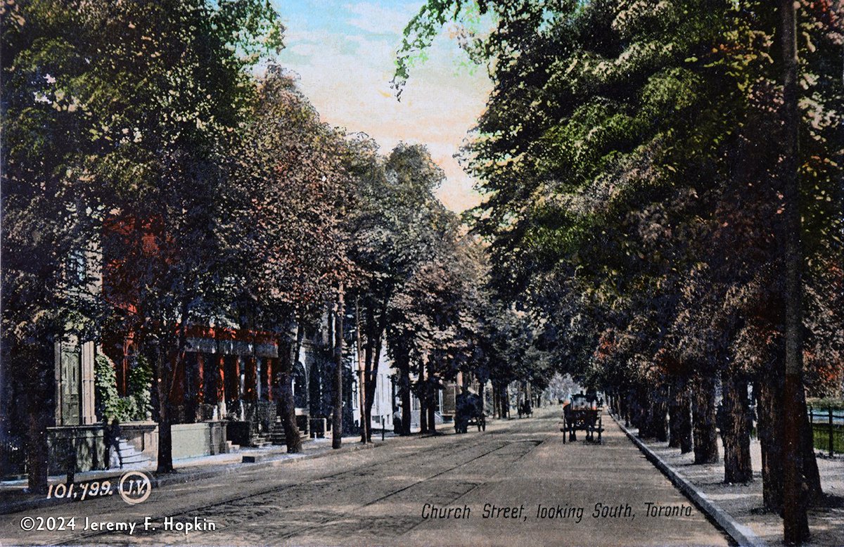 Church Street, looking south, Toronto, Canada, as featured on a 1906 postcard in my collection.

#postcards #1900s #churchstreet #ephemera #history #torontohistory #tdot #the6ix #Toronto #Canada #hopkindesign