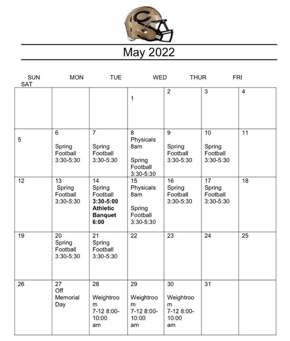 Spring football schedule 2024⤵️