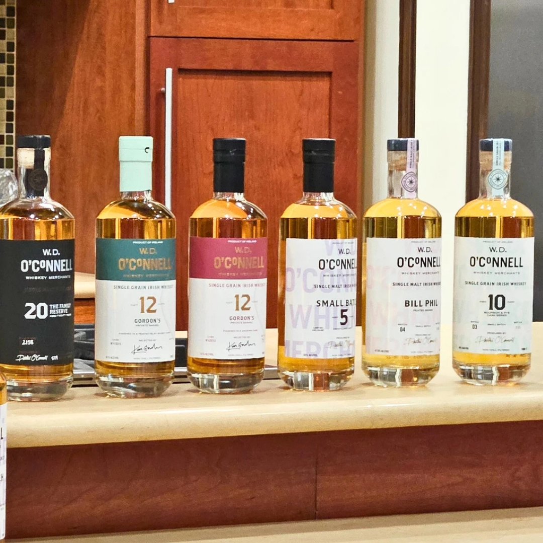 Had pleasure of attending the W.D. O'Connell Whiskey Merchants new #IrishWhiskey launch at Gordon's Fine Wines & Liquors. Caught up w/ Daithi & sampled his range which included the small batch amontillado sherry & 2 cask strength single grain single cask store bottlings