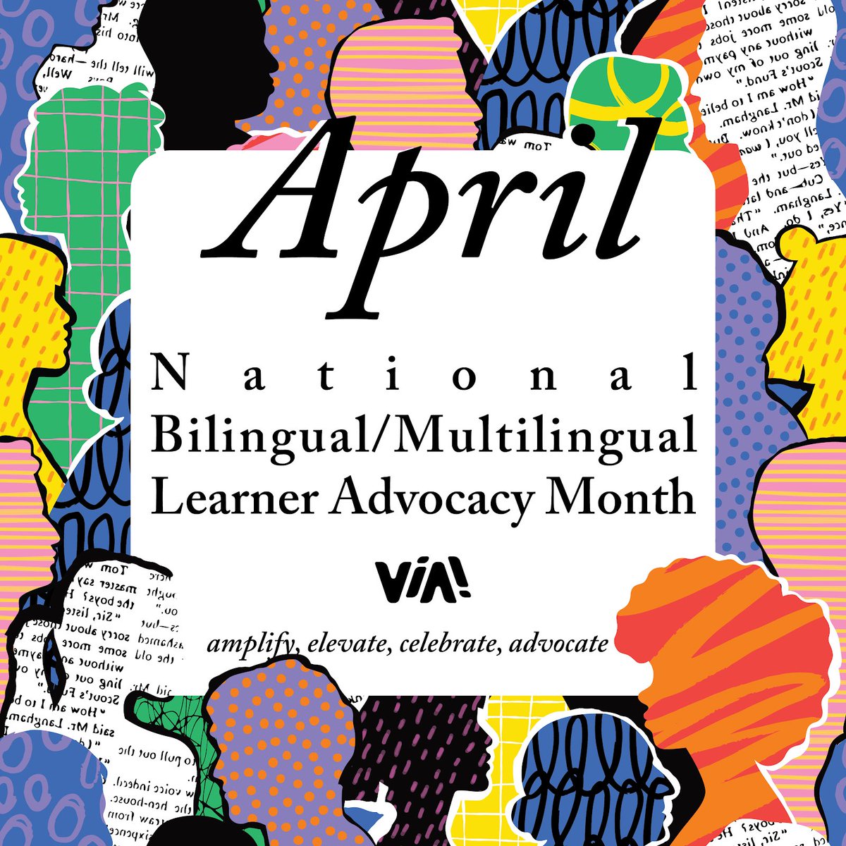 🌻April is National Bilingual/Multilingual Learner Advocacy Month! Join Via in celebrating the linguistic diversity in our communities & advocate for resources & support for bilingual/multilingual learners.🗣️ #TRIS #Biliteracy #DualLanguage #DLI #bilingualteacher #bilingualkids