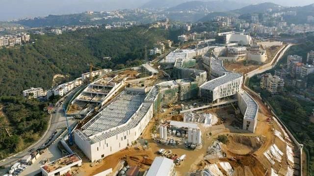 Massive new US Embassy Beirut, or Langley in the Sand... its even uglier in RL than it looks.