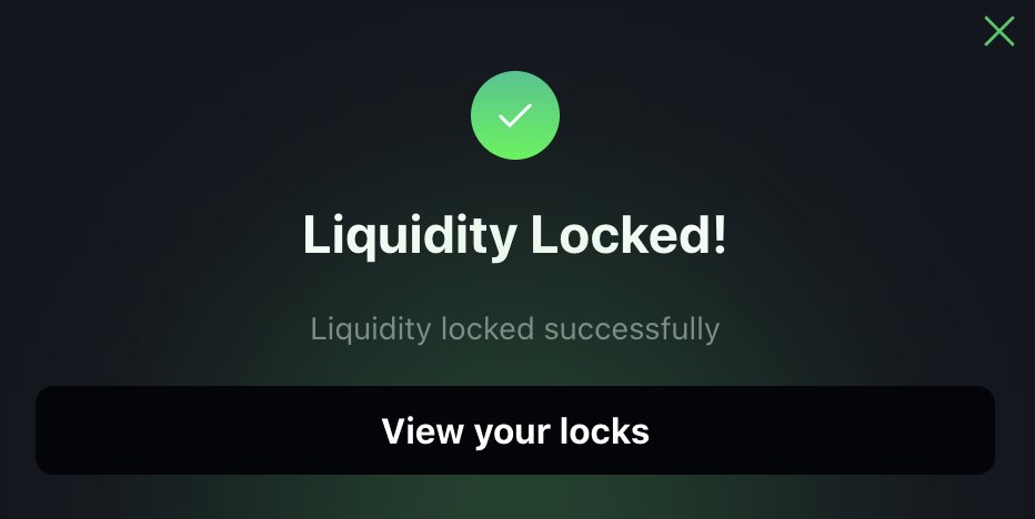 LP locked!
basescan.org/tx/0xe14bca56d…