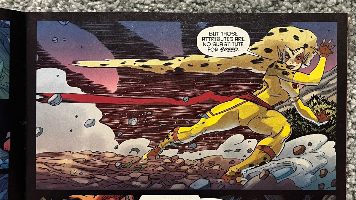 Loving this panel of Cheetara, from ThunderCats #1 by @DynamiteComics 🐾 Art by @Drew_Moss