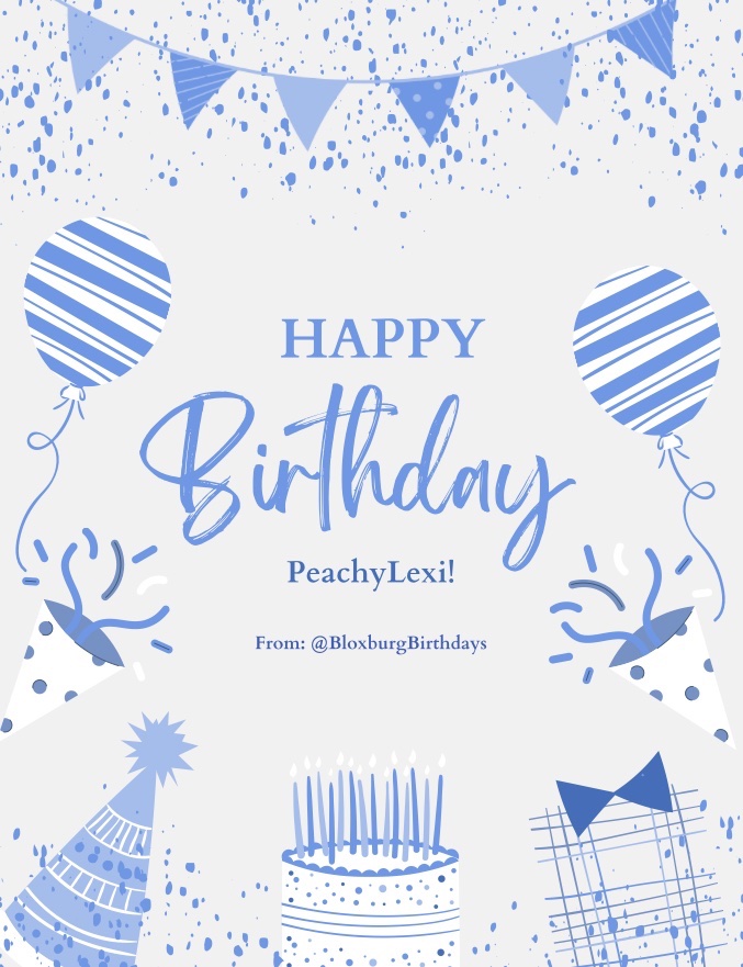 Bloxburg Birthdays tweet media