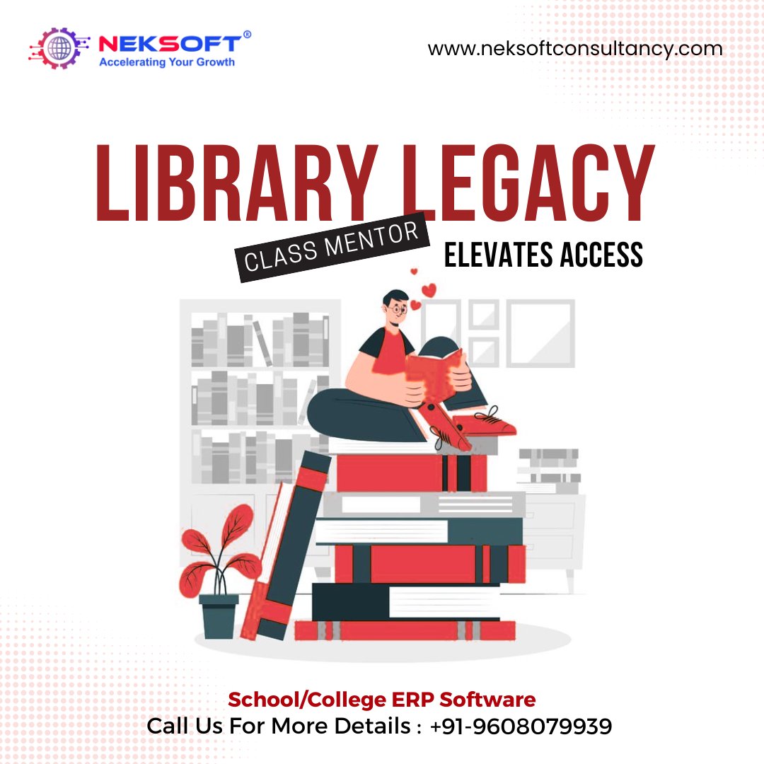 neksoftconsult's tweet image. 📚 Classmentor's library module streamlines book 📘 issue, return, library card 💳 management, fine 💰 calculation, due date ⏰ tracking, and more. #edtech #librarysoftware #schoolmanagement #CollegeTech #UniversityManagement #CoachingInstitutes #GlobalEducation #PaymentSolutions