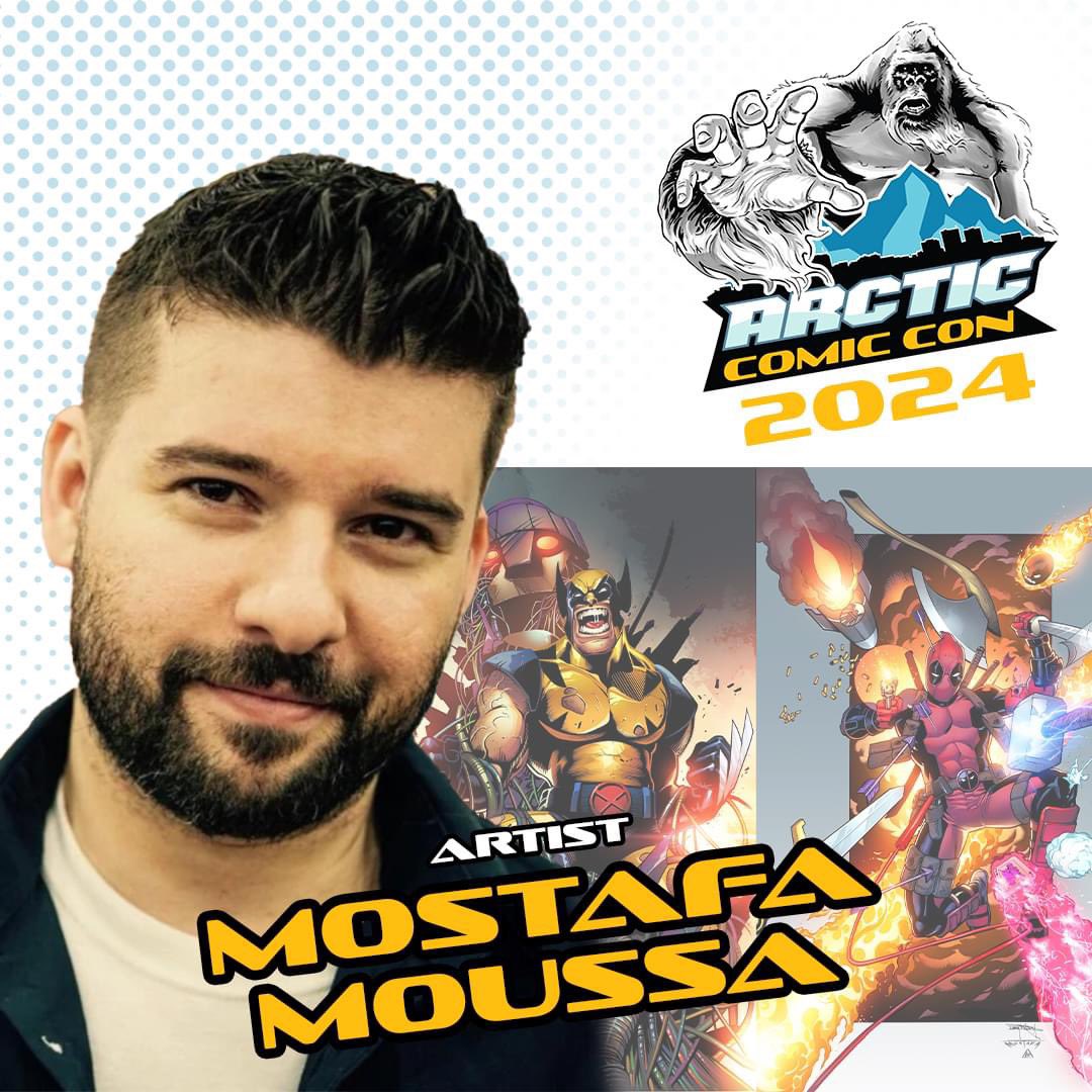 We are thrilled to announce that Mostafa Moussa, a veteran of the comic book industry with 25 years of experience, will be joining us at Arctic Comic Con April 27 & 28! arcticomiccon.com #acca #acca2024