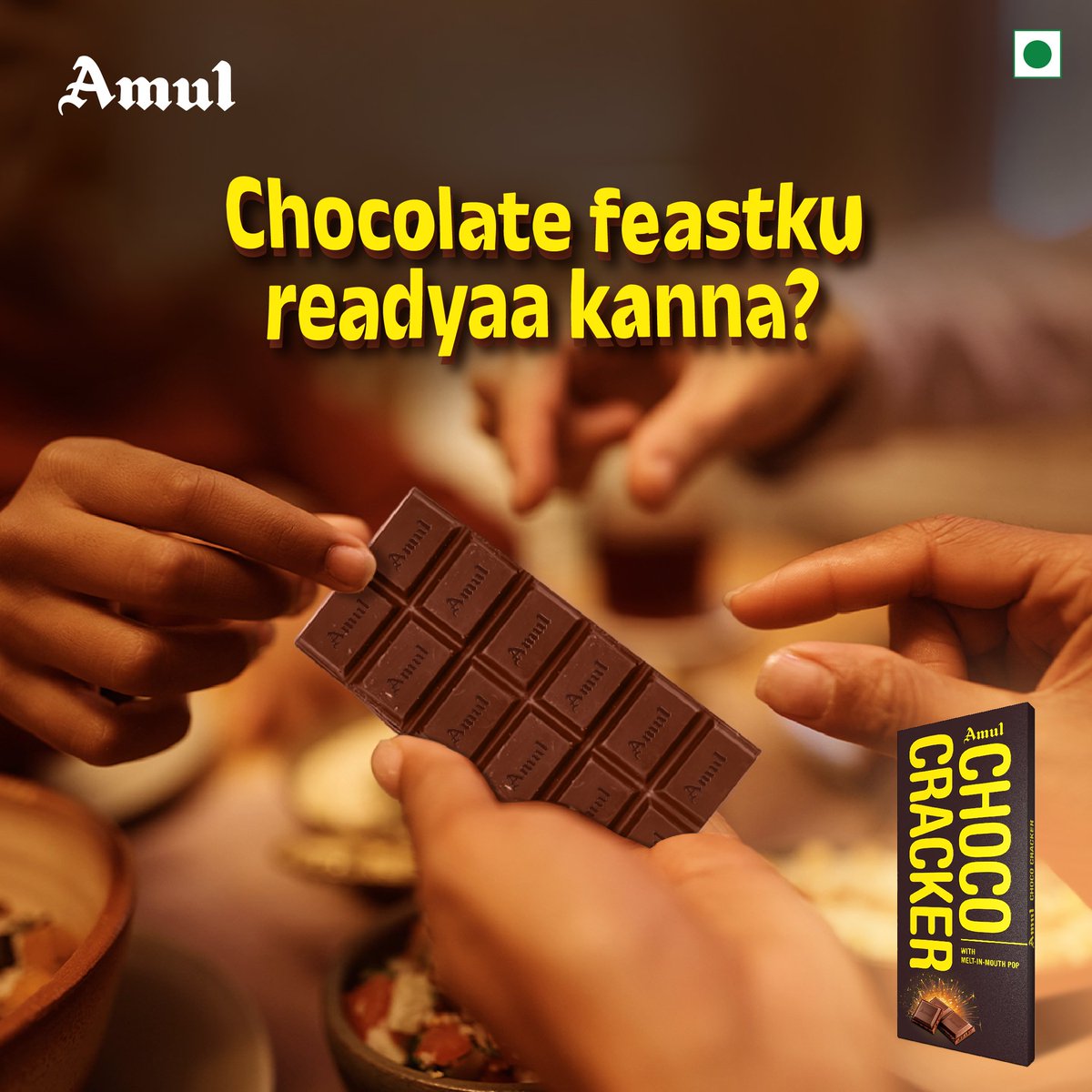 Singo eranguna kaatuke virunthu... #Amul #அமுல் #AmulInTn #AmulGoodness #AmulProducts #amulchocolate #summer #chocolatefeast #amulfeast #chocolate #darkchocolate
