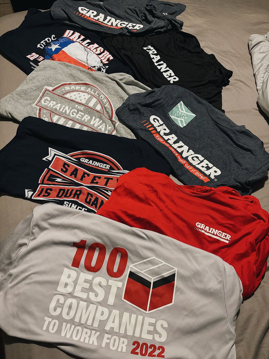 Can’t decide which shirt to wear tomorrow for #teamgraingerday  <a href="/grainger/">Grainger</a> #grainger