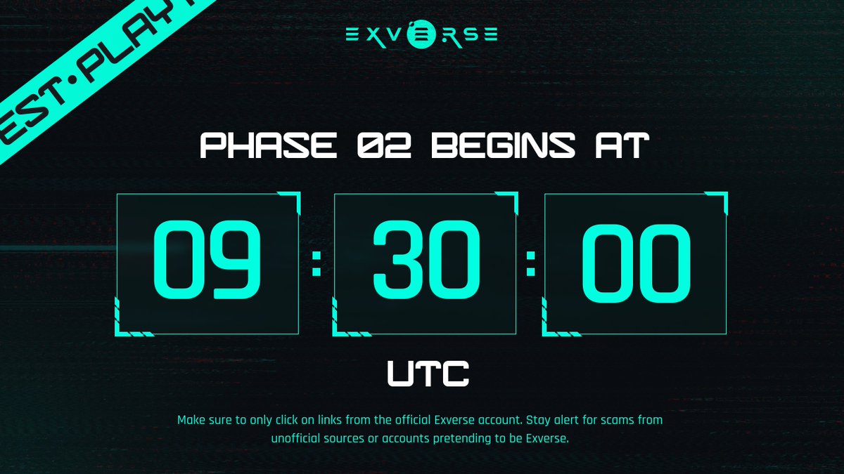 Private Testing Phase 02. Testing begins in 5 hours. Links below. Good luck. #Exverse #ExverseAlpha