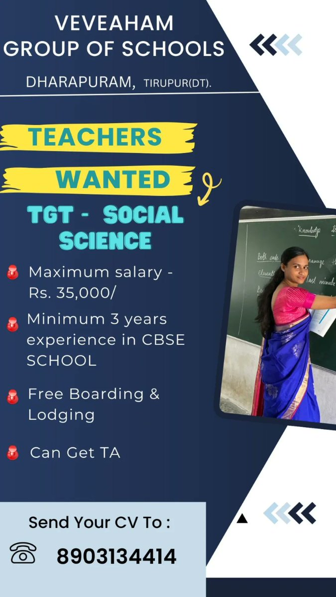 veveaham's tweet photo. Teachers Wanted https://t.co/FLq1veRNht
