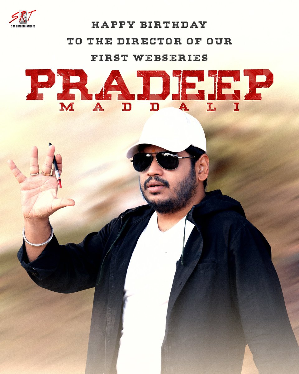 Here's wishing the talented director @PradeepMaddali a very happy birthday! ✨️ Can't wait for the audience to witness our first ever webseries under your direction 😍