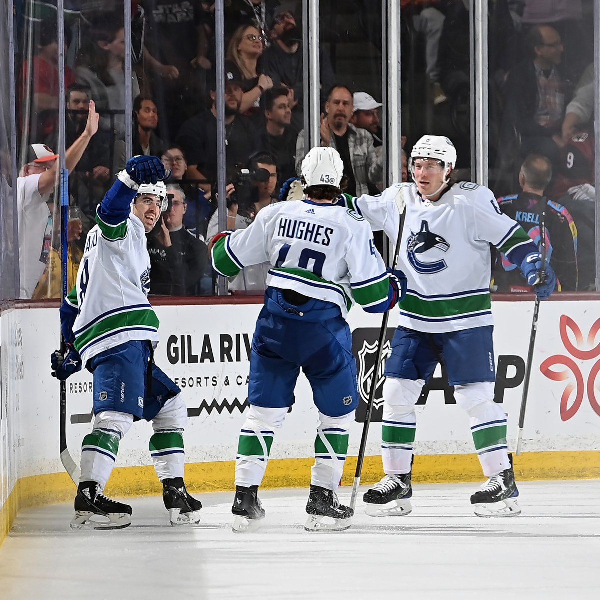 Canucks's tweet photo. CONOR! GARLAND! https://t.co/olnhj8afBK