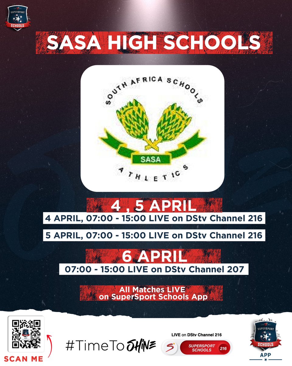 Watch the action live on the SuprtSport Schools App📲 qrco.de/beoI5Z and on DStv Channel 216