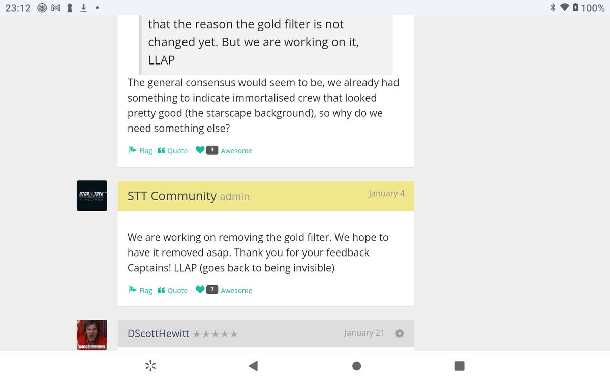 DScottHewittEMT's tweet photo. @STTimelines Three months now. Is the Gold Filter being removed or not?!?!? https://t.co/gjQeEkOVEe