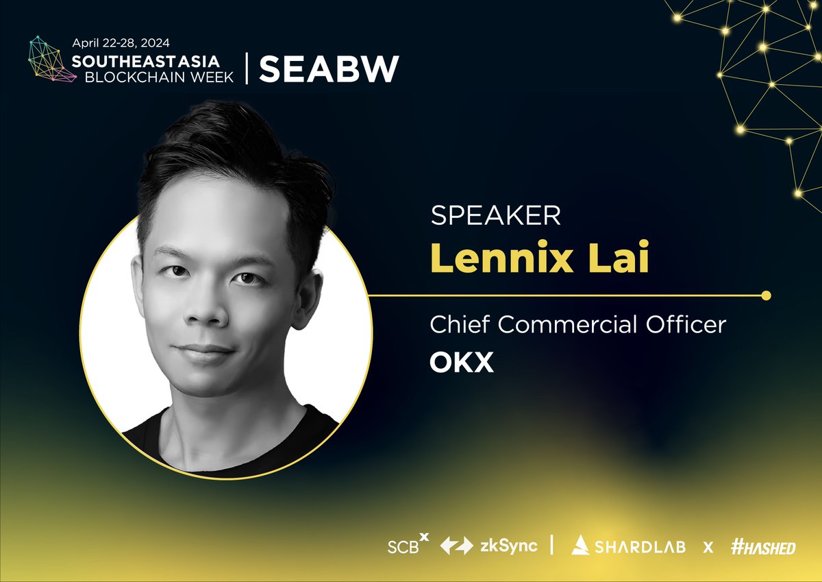 🌐 Meet Lennix Lai, Chief Commercial Officer at OKX! @LennixOKX brings over a decade of experience in the financial industry to his role as Chief Commercial Officer at @OKX, one of the leading cryptocurrency exchanges.
