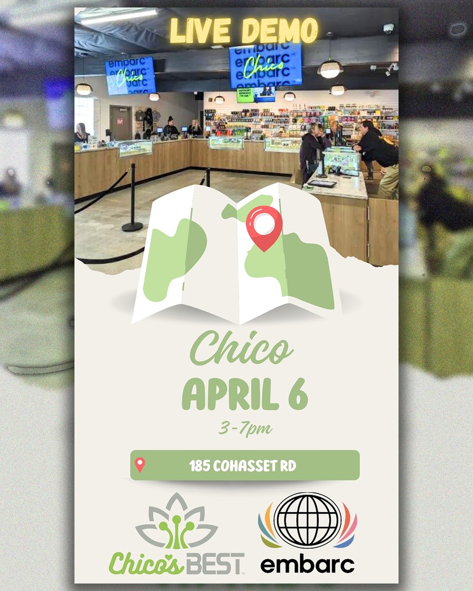 ChicosBest's tweet photo. We'll be all over Cali this week, come say hi! ☀️🌱 #fresno #ventura #chico https://t.co/7ioD6Rgsc6