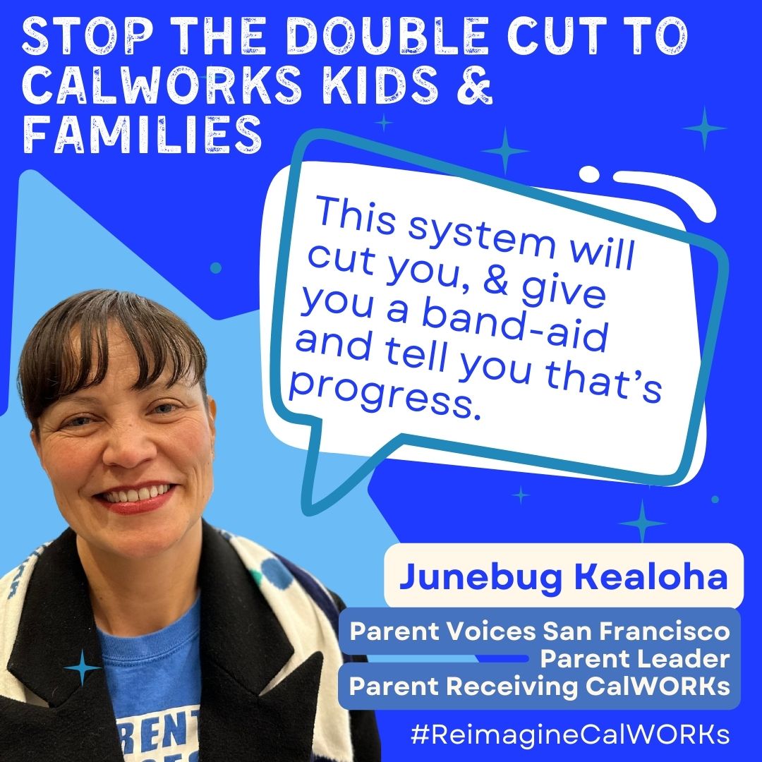 ✋🏾Hands off our kids & families! ‼️Stop the double cut to #CalWORKs that will put families in crisis. ➡️📭ACTION! Let @CAgovernor know: We can't balance the budget on the backs of parents & kids who are already dealing with the heaviest burdens. parentvoices.org/2024/03/19/pv-…