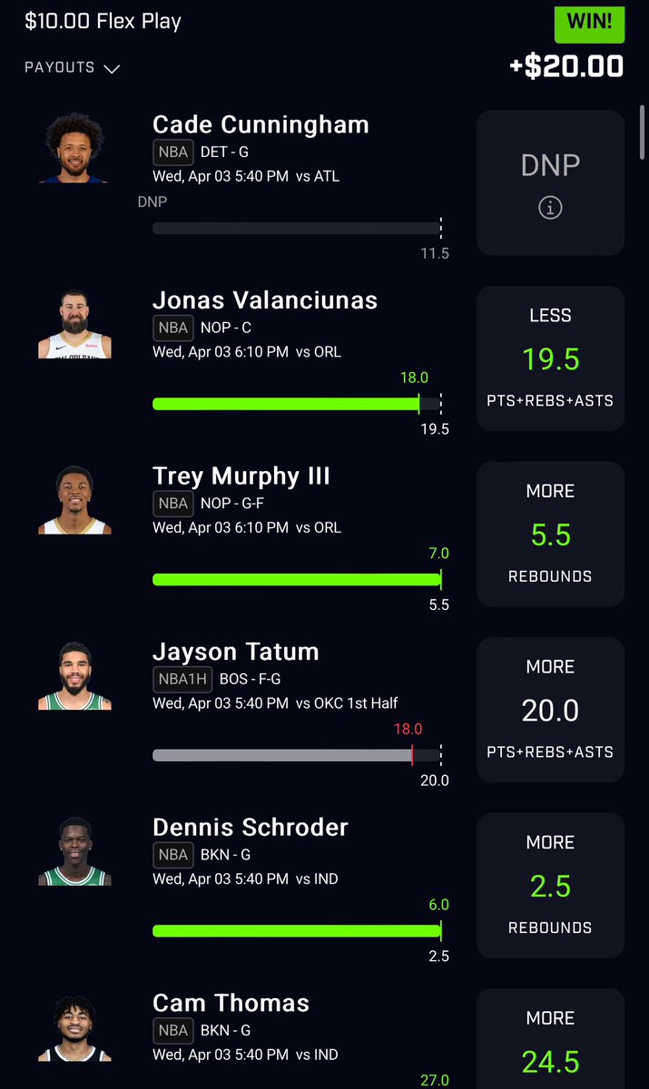 tha_trill_ac's tweet image. AAAAAYYYYEEEEEE LLLFFFFGGGG🔥🔥🔥🔥🔥🔥🔥🤑🤑🤑🤑🤑🤑🤑🤑 BIG BANG TODAY‼️‼️‼️ BIG BOSS S/O TO @DGFantasy #Optimizer FOR THE PICS… GOTTA INVEST MONEY TO MAKE MONEY &amp;amp; THIS IS HANDS DOWN THE BEST TOOL OUT THERE💯…. USE MY LINK IN MY BIO TO SIGNUP AND LETS GET THIS 💰 #Prizepicks