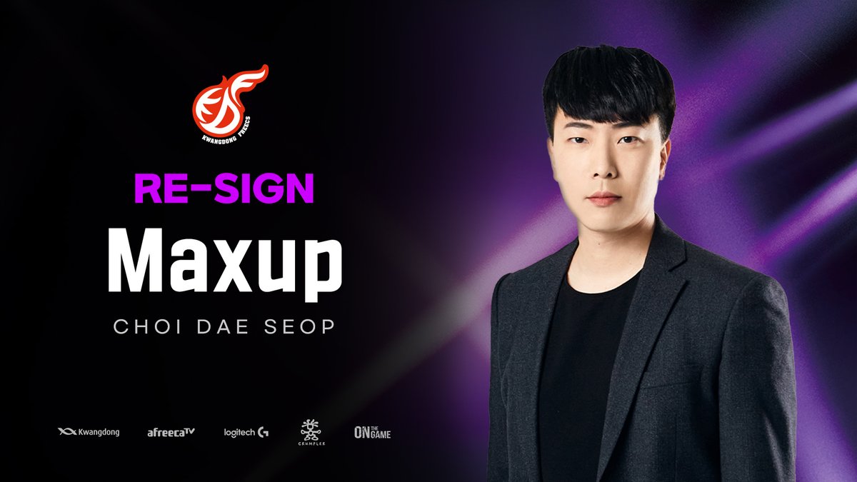 [Re-sign Maxup]

2024년에도 광동 프릭스 카트라이더: 드리프트 팀은 Maxup 최대섭 감독과 함께합니다.
항상 팀을 위해 헌신하며 고민하는 최대섭 감독에게 많은 응원과 관심 부탁드립니다.

감사합니다.