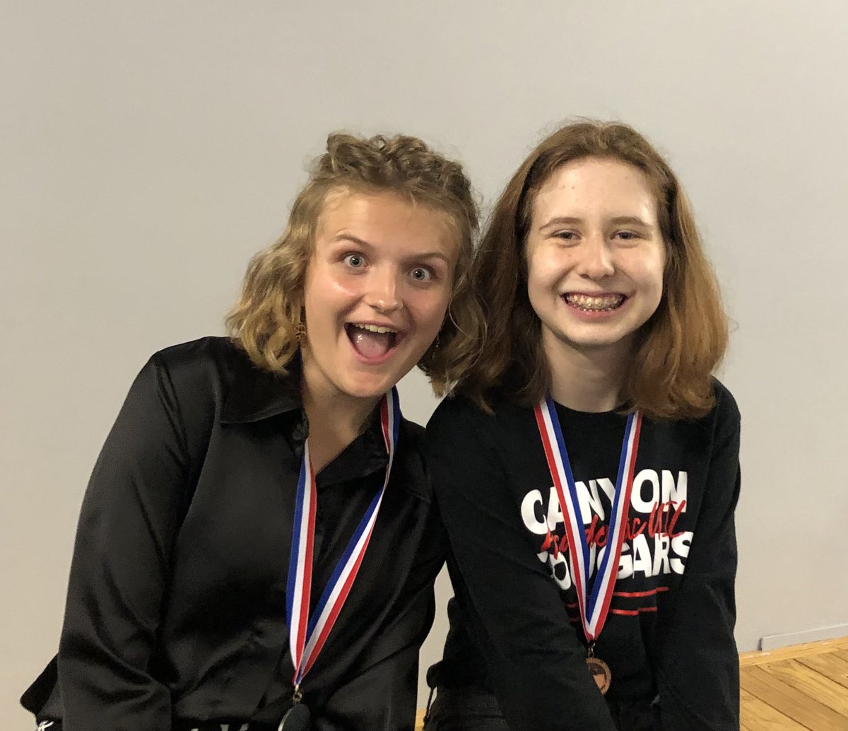 Sharon Streger (@stregersharon) on Twitter photo Brought home 3 medals! Alexis Gillette, Sydney Mace & Kalynn Wheeler all made finals, with Alexis taking 2nd and advancing to Regionals! What talent & dedication—They don’t have a speech class. It’s all after school. <a href="/CHSAcademicUIL/">Canyon UIL Academics</a> <a href="/DavissonDustin/">Dustin Davisson</a> <a href="/SKinginComal/">Sarah King</a> Brought home 3 medals! Alexis Gillette, Sydney Mace & Kalynn Wheeler all made finals, with Alexis taking 2nd and advancing to Regionals! What talent & dedication—They don’t have a speech class. It’s all after school. <a href="/CHSAcademicUIL/">Canyon UIL Academics</a> <a href="/DavissonDustin/">Dustin Davisson</a> <a href="/SKinginComal/">Sarah King</a>