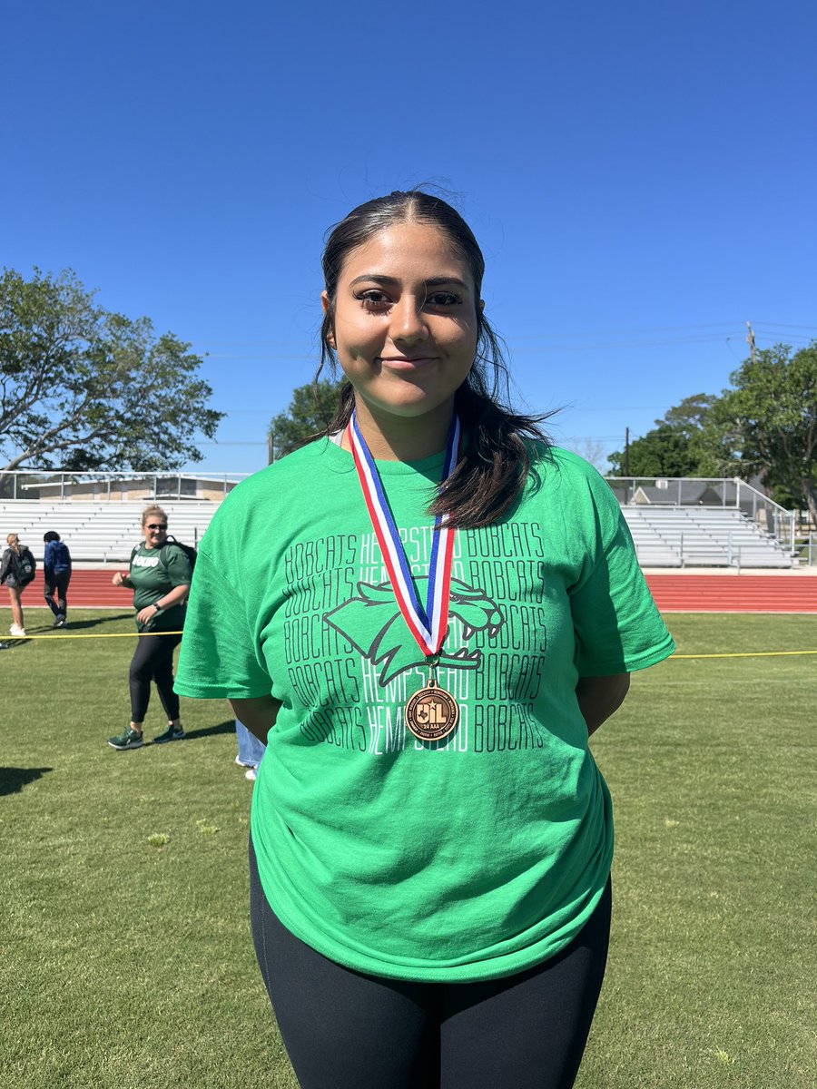Congrats Marriah Trujillo!!                           Shot Put-3rd Place 🥉