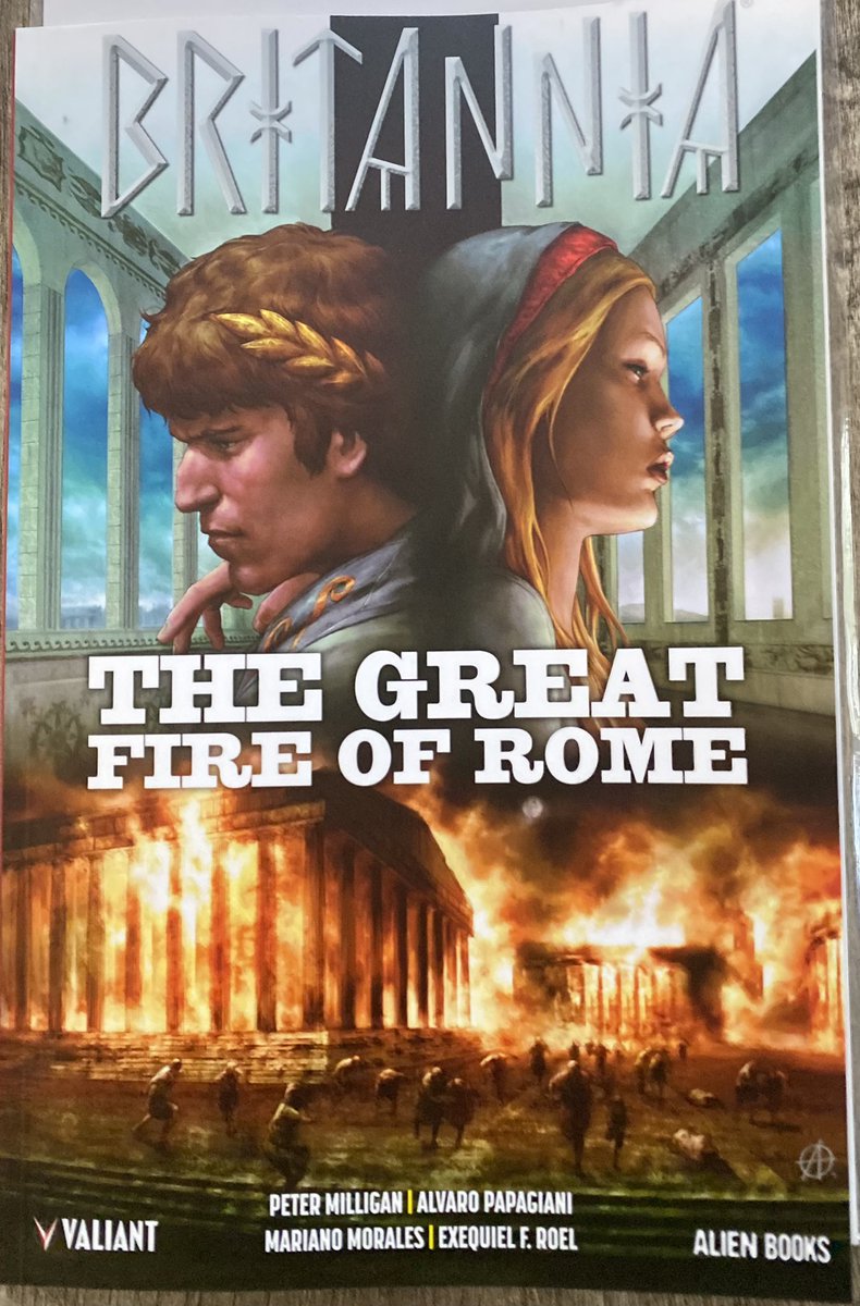 @1PeterMilligan has kept me turning the page and wanting more. Well done sir! “Britannia The Great Fire of Rome” is a must read! And kudos to @AlvaroPapagiani and his wonderful art.