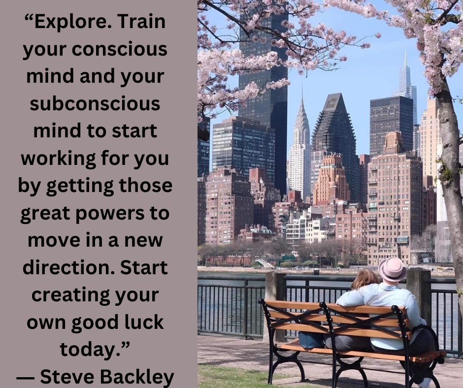 “Explore. Train your conscious mind and your subconscious...'― Steve Backley 
#allegorical, #inspirational, #lifechanging, #motivational, #newthought