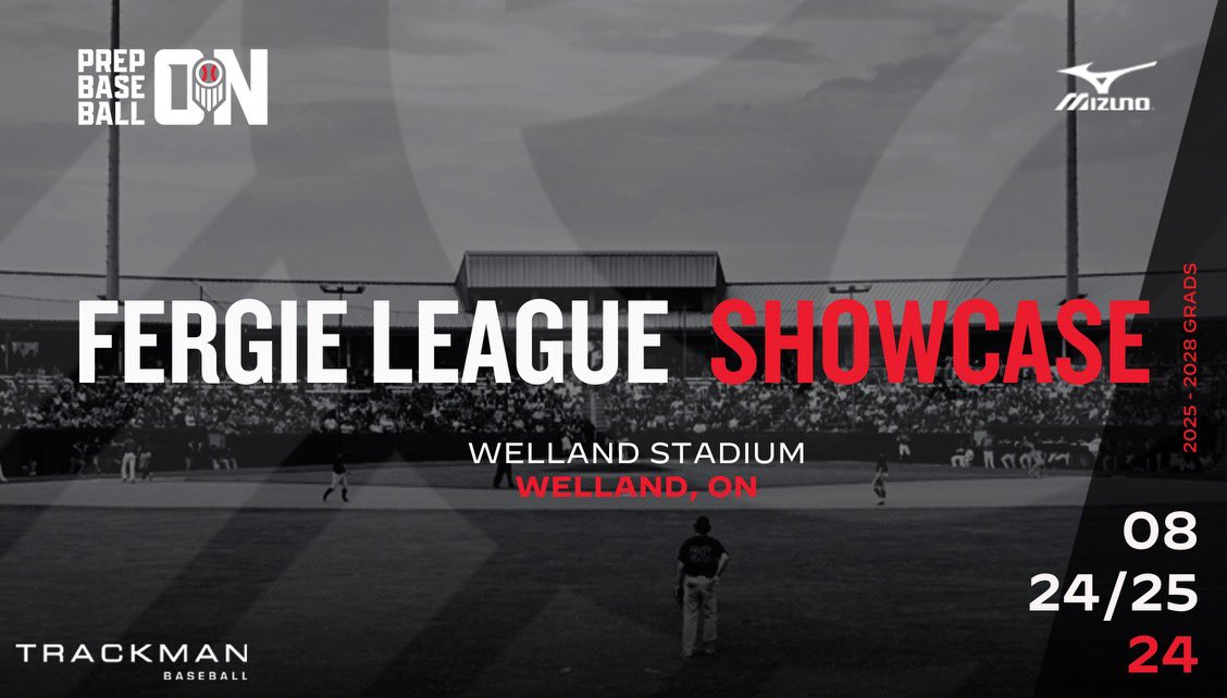 🇨🇦𝐅𝐄𝐑𝐆𝐈𝐄 𝐋𝐄𝐀𝐆𝐔𝐄 𝐒𝐇𝐎𝐖𝐂𝐀𝐒𝐄🇨🇦 We’re excited to welcome all players from the Fergie Jenkins to the first league showcase ⬇️ 🗓️ August 24/25, 2024 📍 Welland Stadium 👤 14U-18U Fergie League Players Only 💻 TrackMan Register here➡️ prepbaseballreport.com/event/ON/2024-…