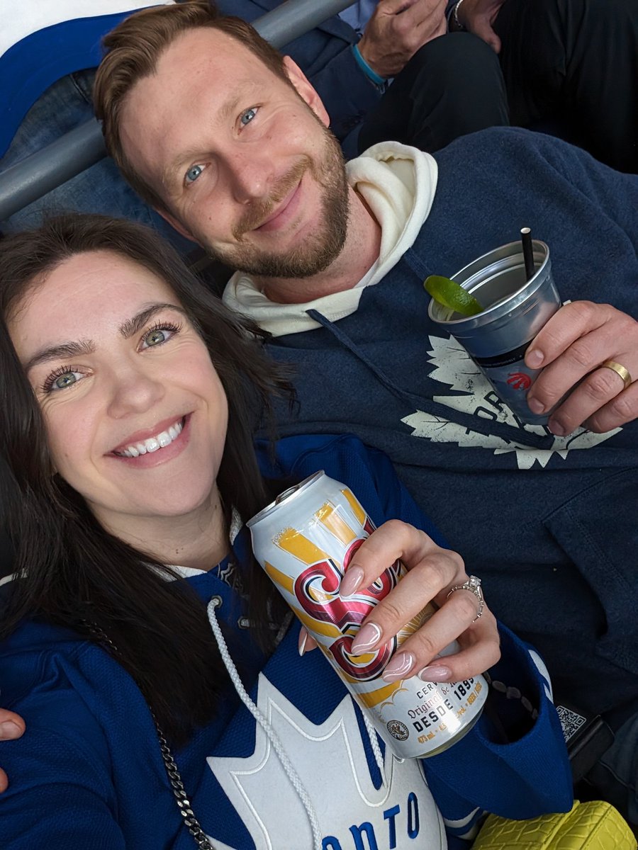 Mom and Dad's first night out #LeafsForever