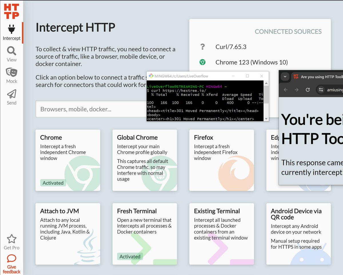 Shoutout to @pimterry and @HttpToolkit. Incredible convenient to quickly configure a proxy for various programs - including browsers, shells and Android. Also great writeup about the technical details of the android interception changes in Android 14 🙇‍♀️ httptoolkit.com/blog/android-1…