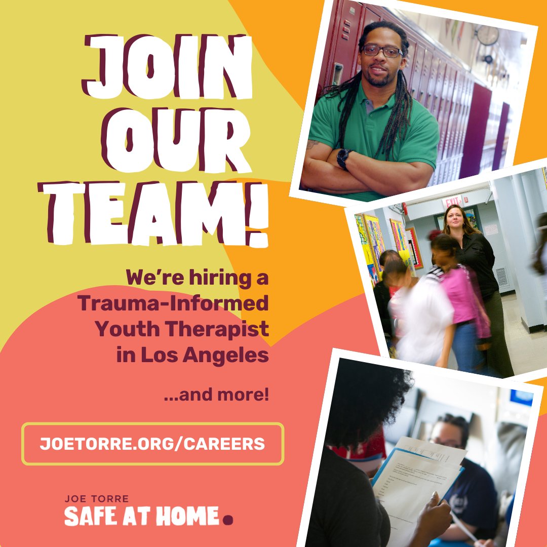 Join our team! 🌟 We're seeking a Trauma-Informed Youth Therapist to join Margaret's Place, our school-based violence intervention and prevention program. Apply for this role, or explore other career opportunities with SAH at joetorre.org/careers #YouthTherapist #HiringNow