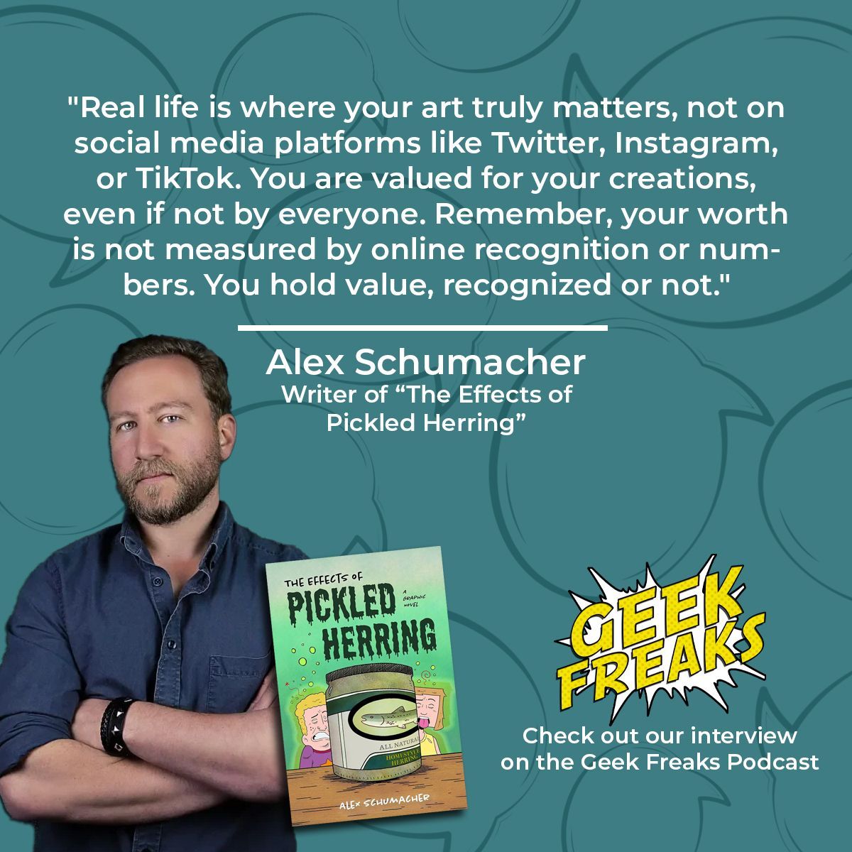 'Real life is where your art truly matters, not on social media platforms like Twitter, Instagram, or TikTok. You are valued for your creations, even if not by everyone. Remember, your worth is not measured by online recognition or numbers. You hold value, recognized or not.'