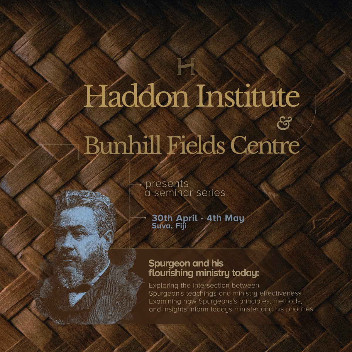 wearehaddon's tweet photo. What made Spurgeon a beacon of ministerial effectiveness? How does this encourage and mobilize the gospel ministry today? 

Join Haddon Institute in partnership with Apologia Baptist Church in Fiji. https://t.co/EaqxgLDIgZ