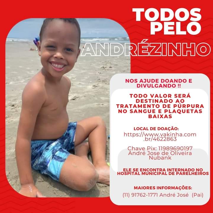 retweetSPFC's tweet image. Pessoal, o filho de um colega está passando por um momento difícil de saúde e precisa de ajuda para uma cirurgia. Quem puder ajudar, ou compartilhar. 🙏🏼

vakinha.com.br/4622863