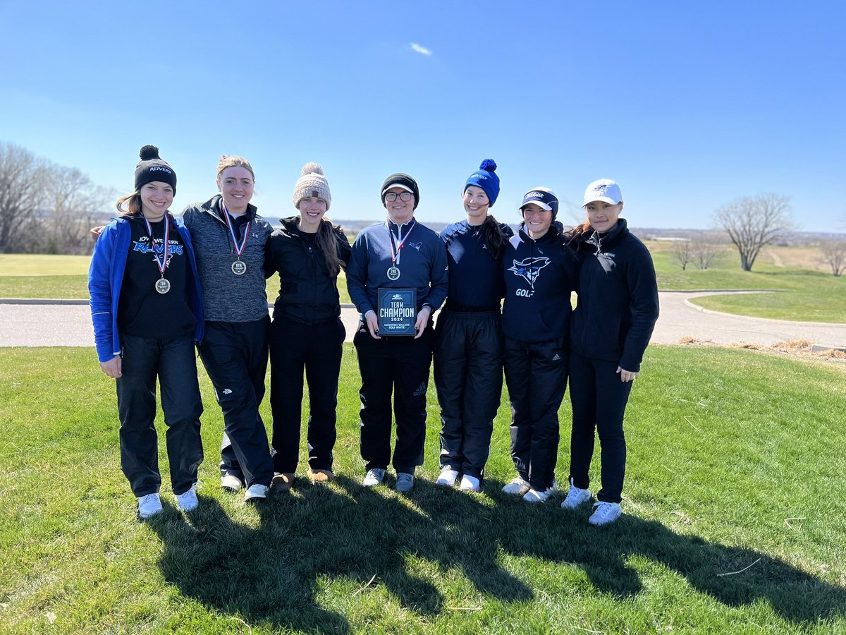 🚨Overcame an 8 shot deficit to begin the final round! TOURNAMENT CHAMPIONS! 🏴‍☠️🏆💙🔥 Scoring conditions were miserable with the wind 🌬️ and 🥶 temps! <a href="/GolfReiver/">Reiver Women's Golf</a> showed tremendous resolve; played all the way to the end, no quit! That’ll take you a long way in life! #SailsUp