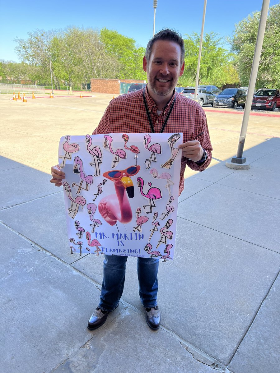 Kindergarten thinks <a href="/TheMartinator5/">✭ ℂ𝕠𝕕𝕪 𝕄𝕒𝕣𝕥𝕚𝕟 ✭</a> is Flamazing!! 🦩 Best AP around! #LegacyLife #WeAreEddins #WeAreMckinney <a href="/EddinsElem/">Eddins Elementary</a> <a href="/MrsTannersTweet/">Mrs Tanner’s Tweet</a> <a href="/MrsParkerInK/">Natalie Parker</a>