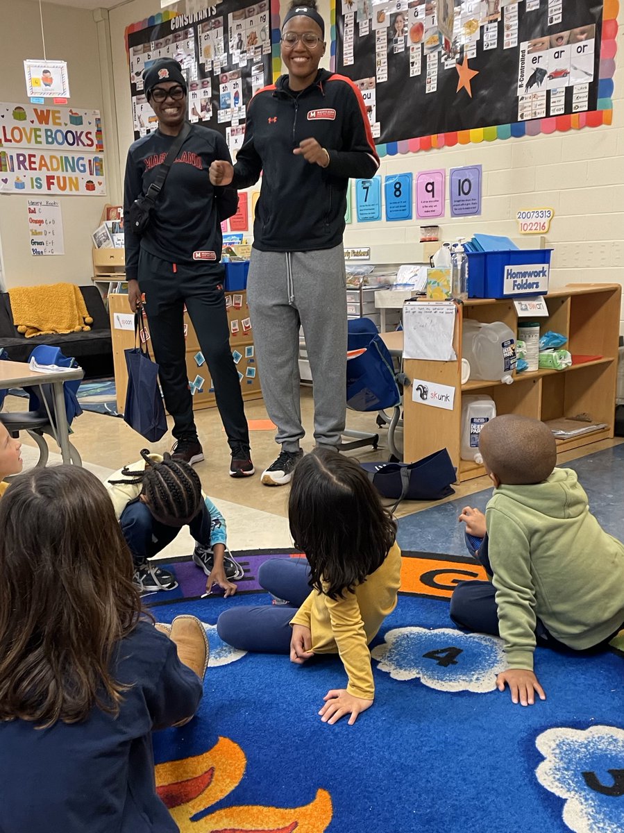 Thank you @TerpsWBB for bringing the joy of reading to students at @TylerTigersDC! We love having @umterps student-athletes serve as EWDC Reading Role Models. They are helping us encourage, empower, and inspire the next generation. Can't wait for our next reading adventure!