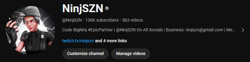 NinjSZN's tweet photo. just got verified on yt, shits too clean https://t.co/hkKgiDCEg7