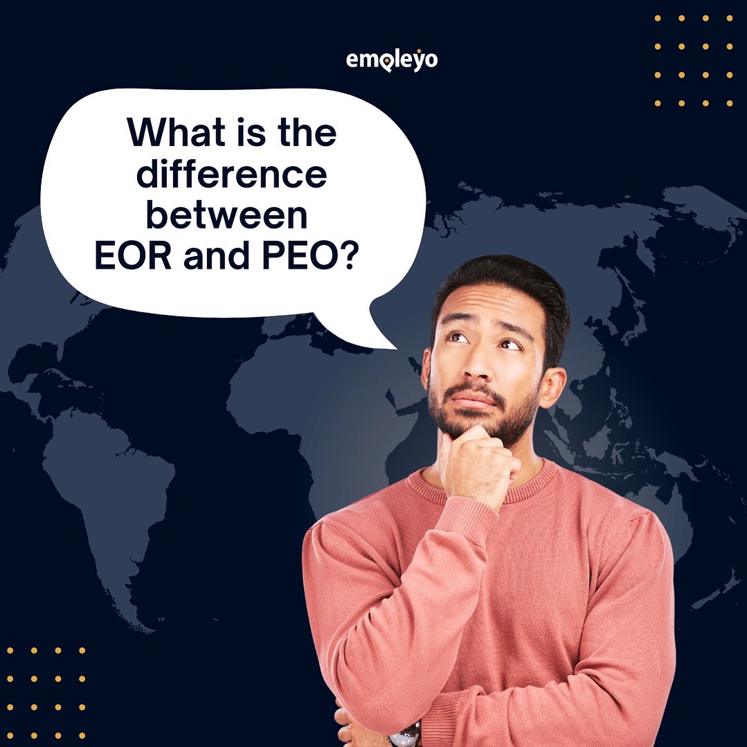 empleyoglobal's tweet photo. Choosing between an Employer of Record (EOR) &amp; a Professional Employer Organization (PEO) can seem like a complex process. 💭🤔 🚀 Find out which one is right for you ▶️ https://t.co/AwrF2RVYyA  
#eor #peo #empleyo #staffing #payroll #immigration #visa #hr #remotework https://t.co/8bE4gkdH3t