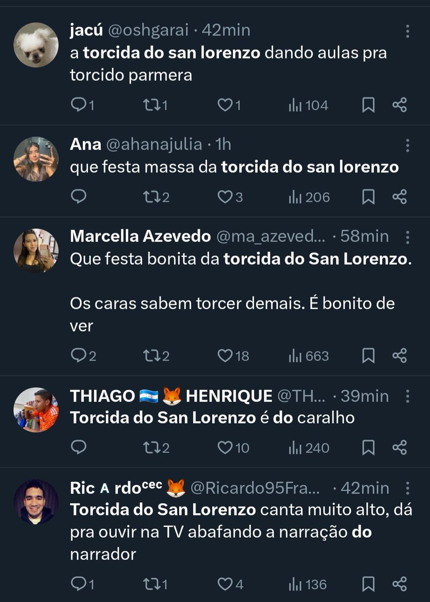 OutOfContextSL's tweet photo. Lo lindo de enfrentar a clubes brasileños es ver como se rinden a los pies de la hinchada de San Lorenzo. Cortita y al pie. https://t.co/cY5iAl6QdK